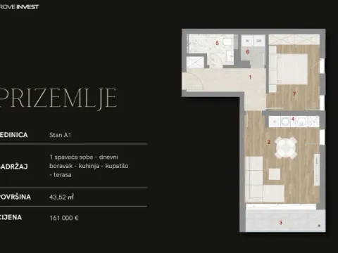 Prodaja, jednosoban stan, 43m², Kotor, Crna Gora - image 9