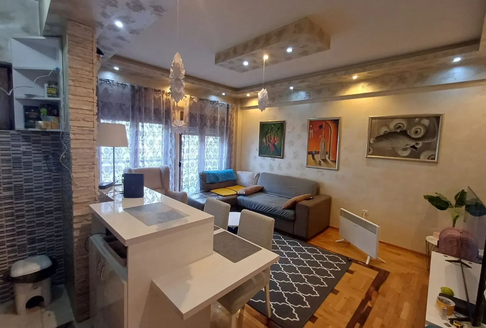 Rent, two bedroom apartment, 56m², Blok 9, Podgorica