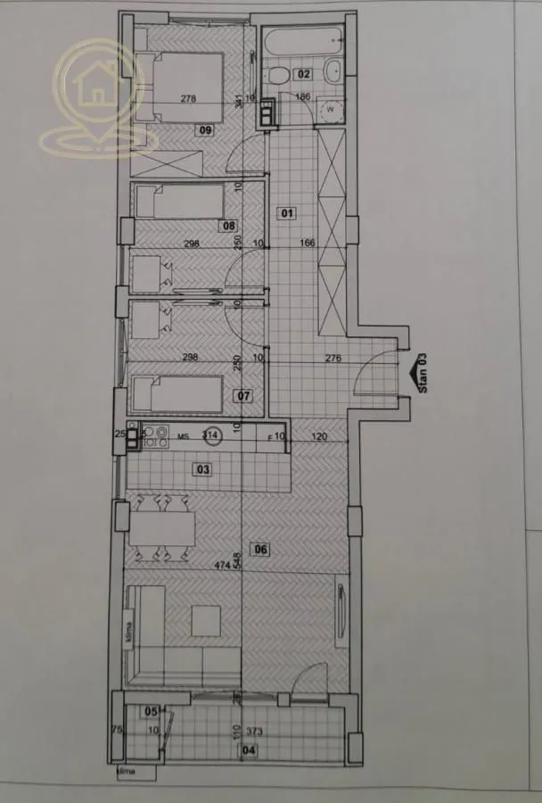 Sale, four bedroom apartment, 75m², Avijatičarsko naselje, Novi Sad Sve Podlokacije