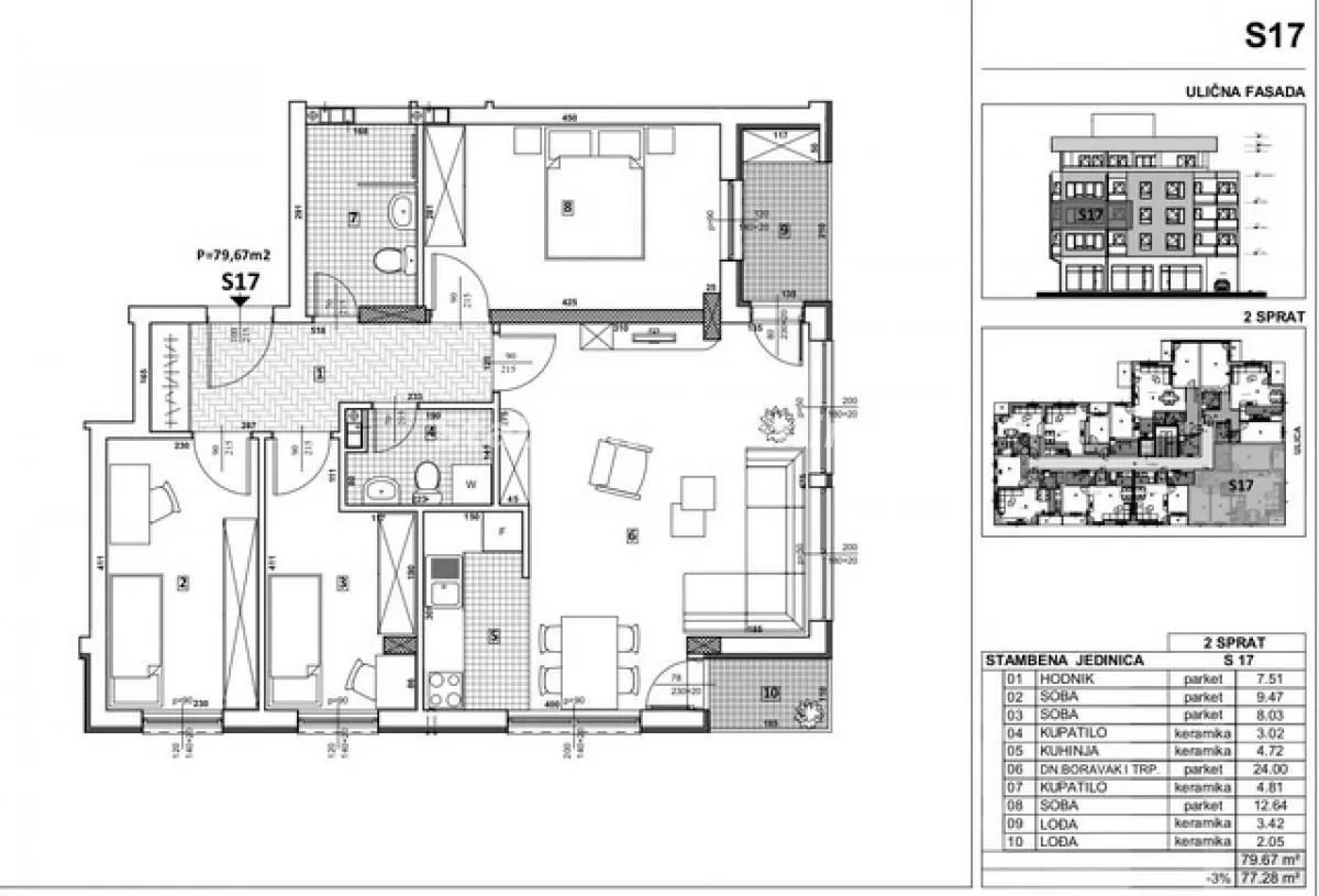 Prodaja, četvorosoban stan, 87m², Telep, Novi Sad Sve Podlokacije