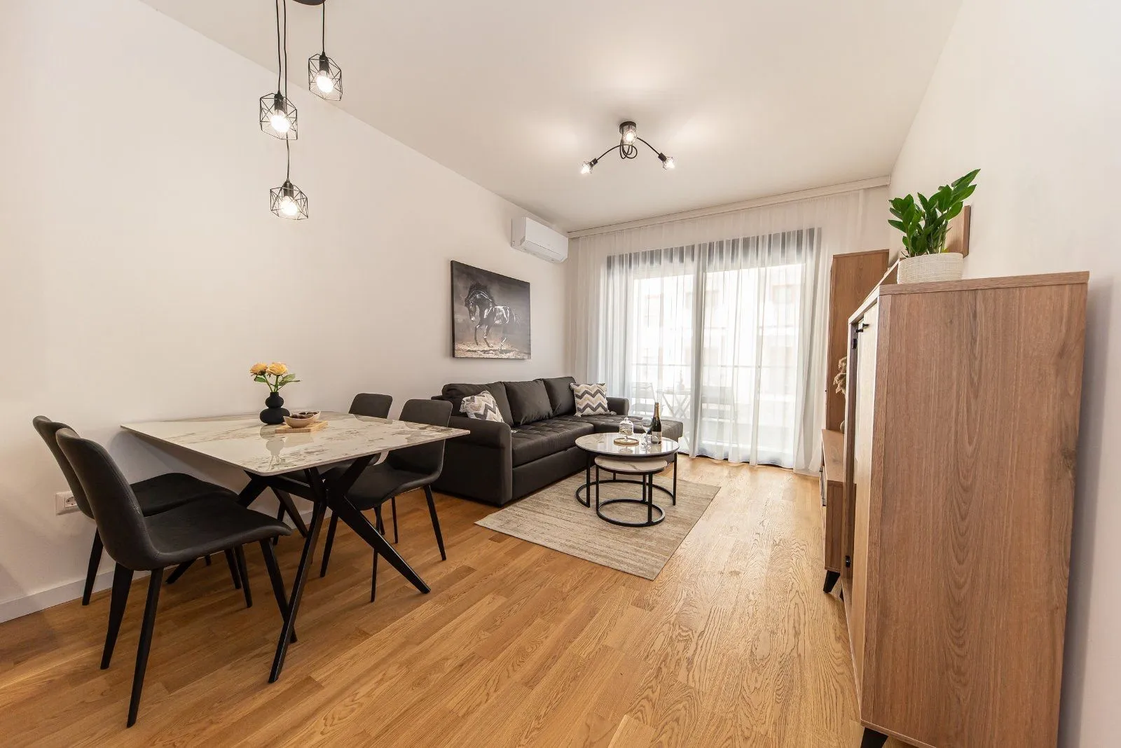 Rent, one bedroom apartment, 45m², Šušanj, Bar