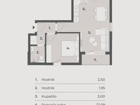 Prodaja, jednosoban stan, 48m², Dumidran, Tivat - image 9