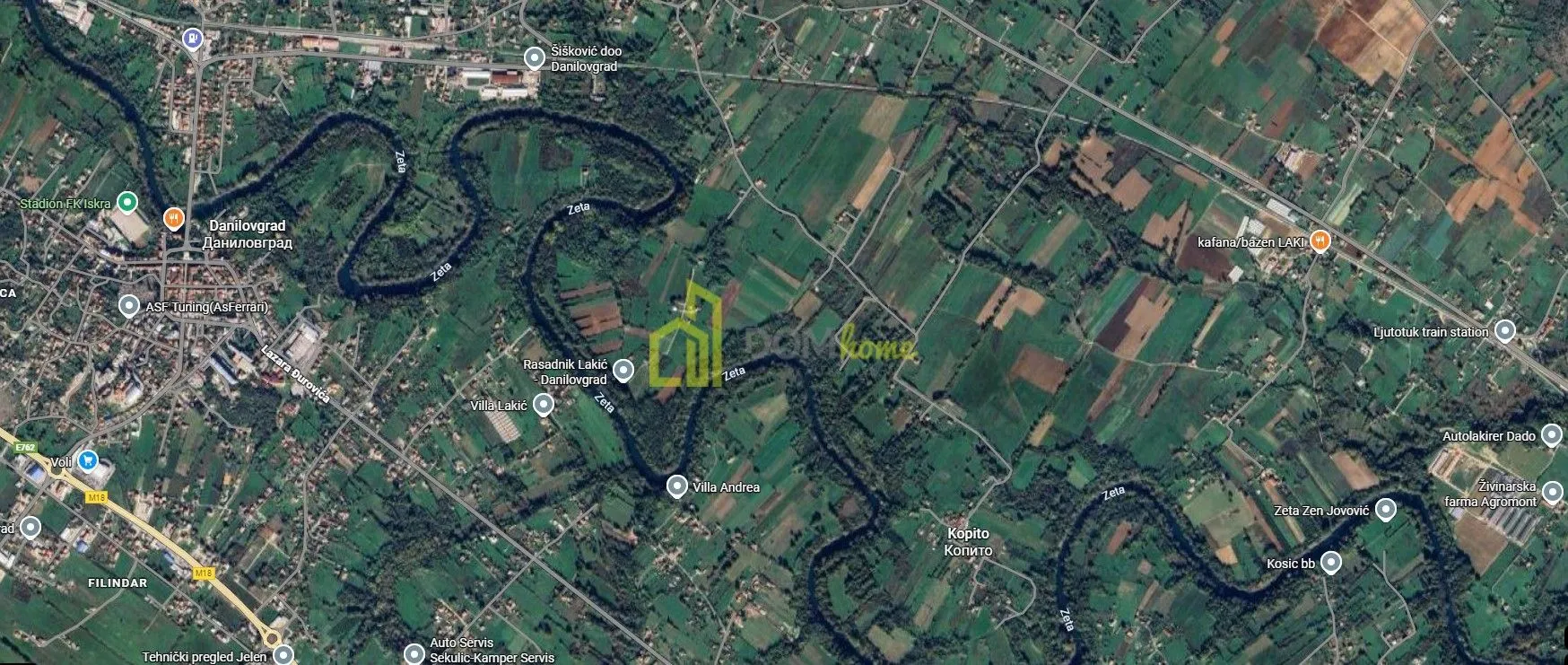 Prodaja, plac, 1860m², Gorica, Danilovgrad