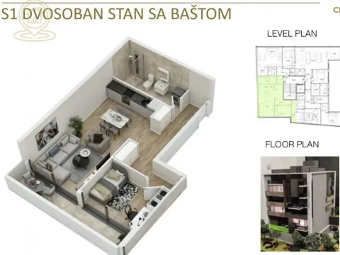 Prodaja, dvosoban stan, 52m², Vračar Sve Podlokacije, Beograd - image 2