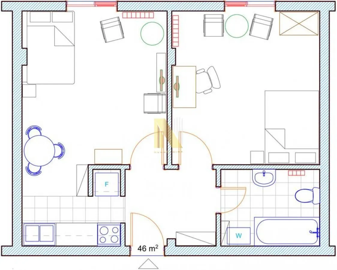 Izdavanje, dvosoban stan, 44m², Bulevar Oslobodjenja, Novi Sad Sve Podlokacije