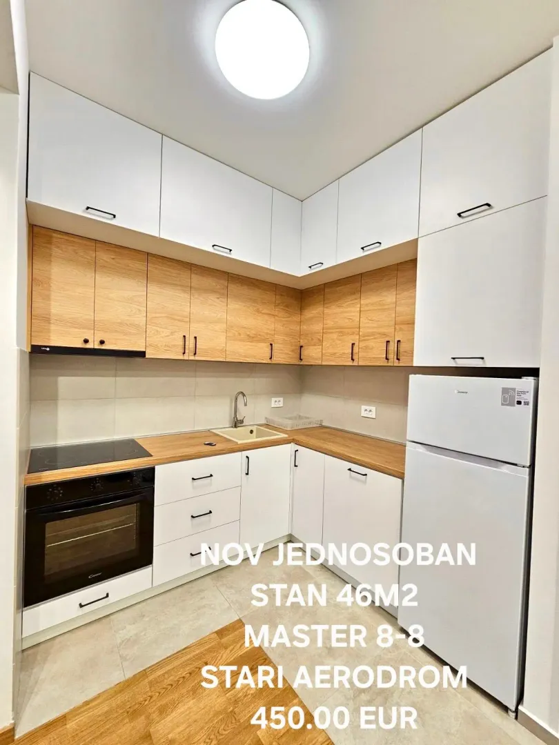Rent, one bedroom apartment, 46m², Stari Aerodrom, Podgorica