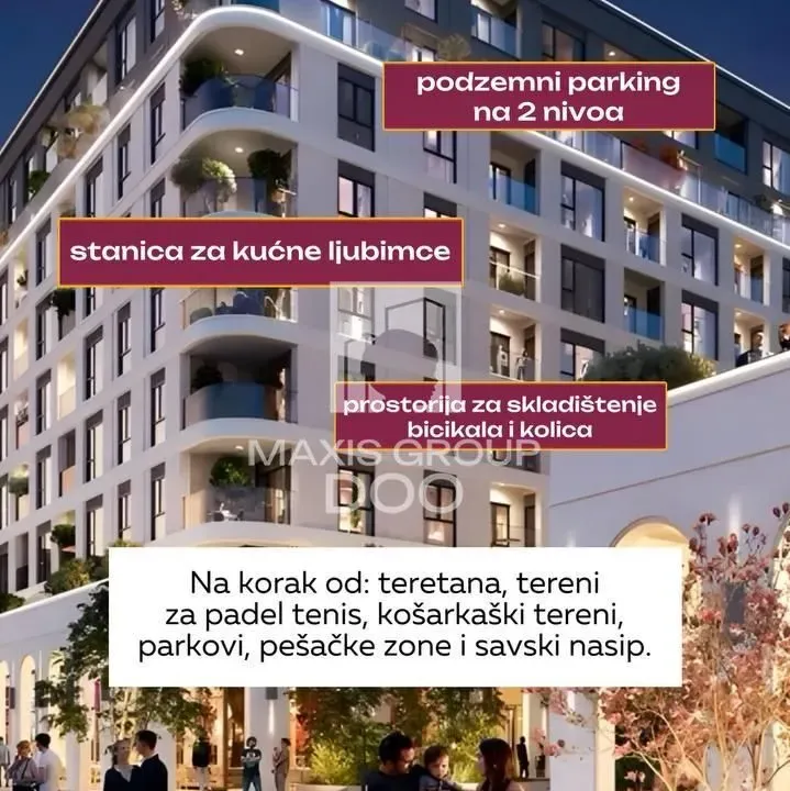 Prodaja, dvosoban stan, 75m², Savski Venac, Beograd