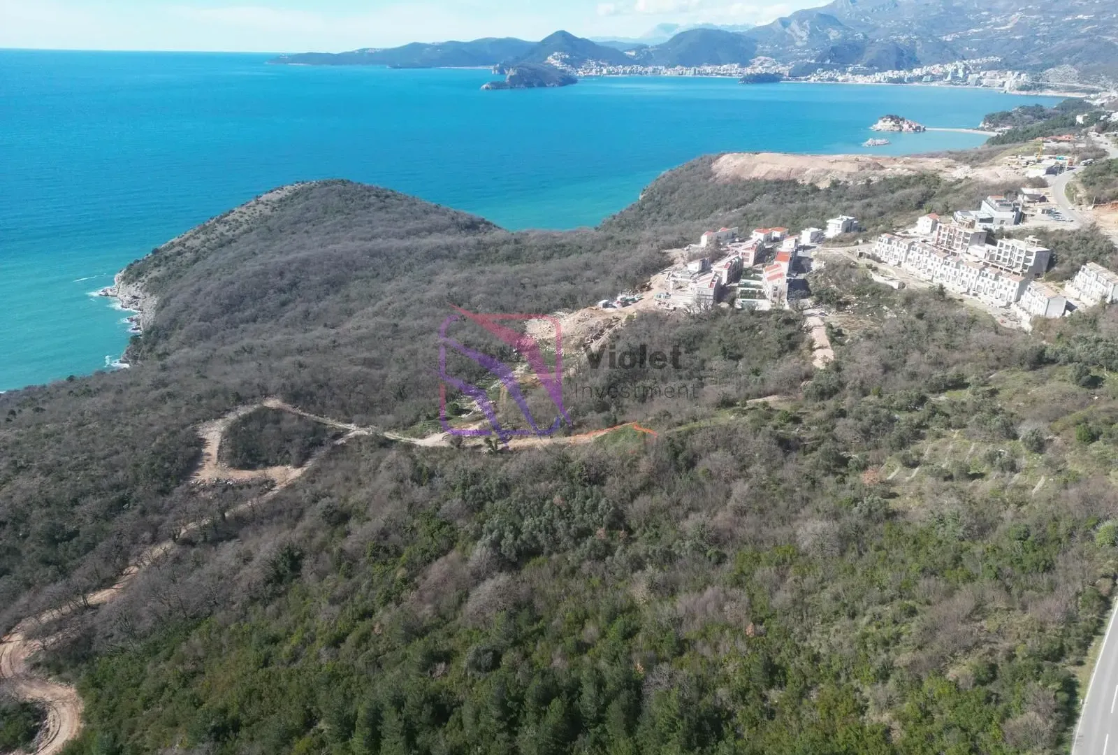 Prodaja, plac, 1739m², Reževići, Budva