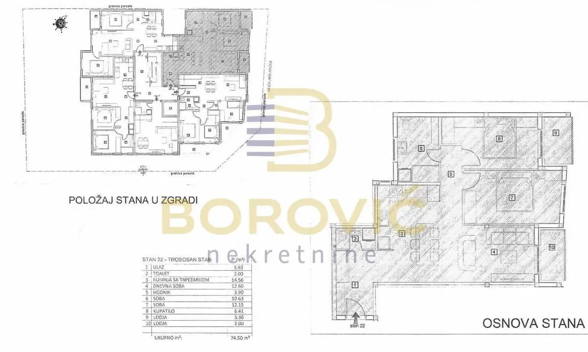 Prodaja, trosoban stan, 74m², Čukarica, Beograd