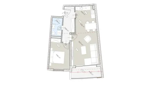 Prodaja, jednosoban stan, 59m², Bečići, Budva - image 1