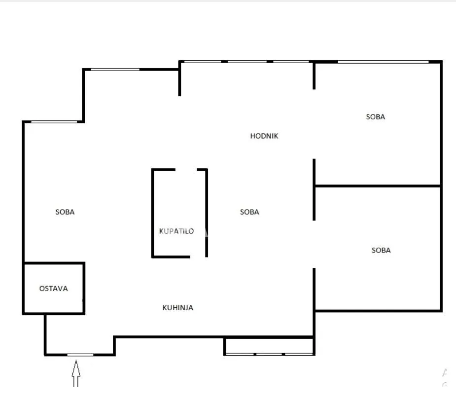 Sale, four bedroom apartment, 96m², Novi Beograd Blok 61, Novi Beograd Sve Podlokacije