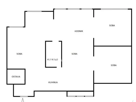 Sale, four bedroom apartment, 96m², Novi Beograd Blok 61, Novi Beograd Sve Podlokacije