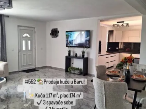 Sale, house, 117m², Bar, Crna Gora