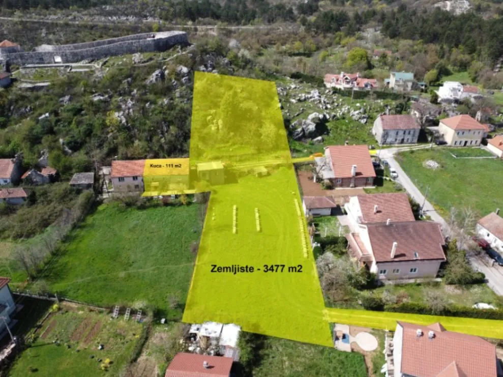 Prodaja,  zemljište, 3477m2, Stara varoš, Nikšić