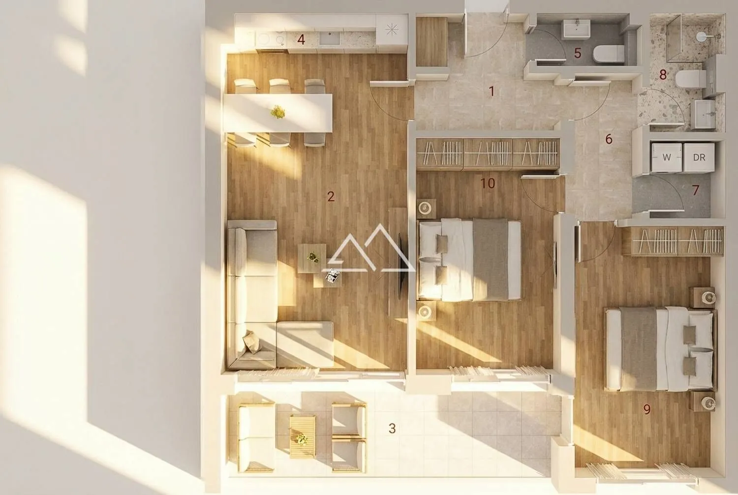 Sale, two bedroom apartment, 75m², Kotor, Crna Gora