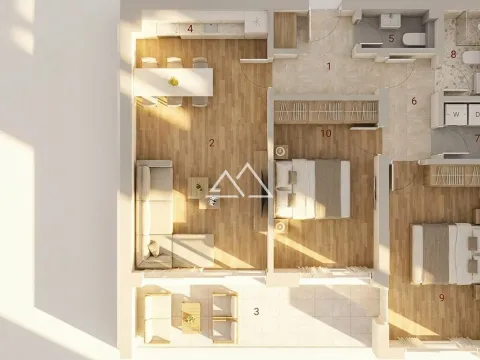 Sale, two bedroom apartment, 75m², Kotor, Crna Gora - image 6
