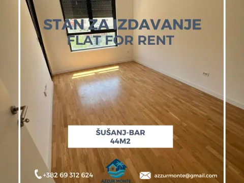 Izdavanje, jednosoban stan, 44m², Šušanj, Bar - image 1