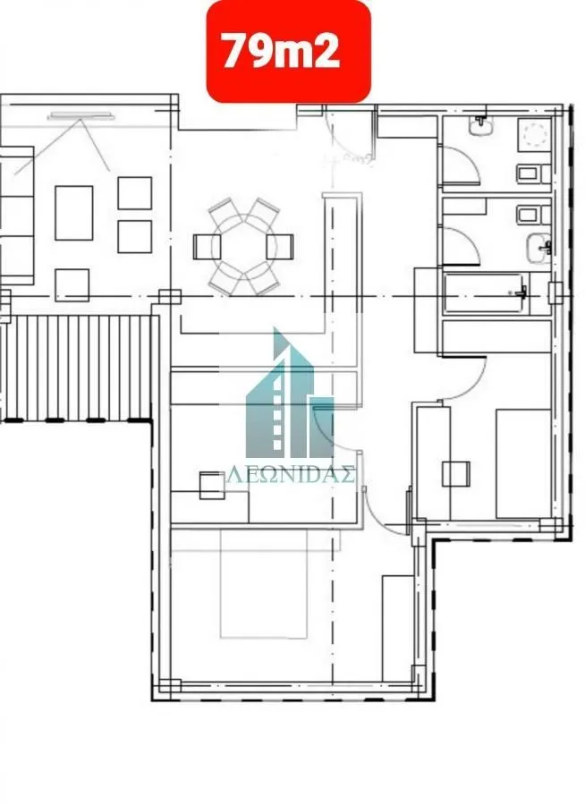 Prodaja, četvorosoban stan, 79m², Medijana, Niš