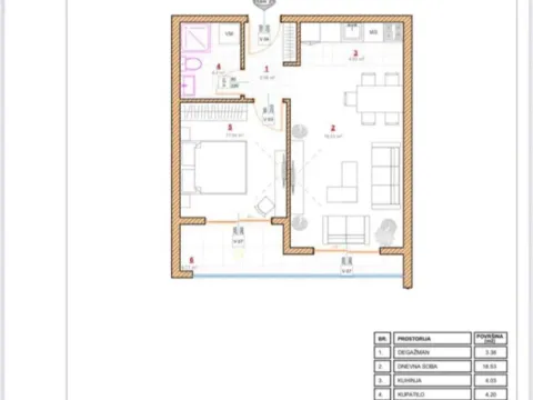 Prodaja, jednosoban stan, 48m², Pinješ, Ulcinj - image 6