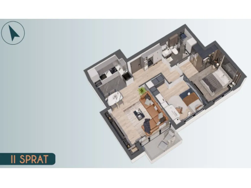 Sale, three bedroom apartment, 66m², Altina, Beograd