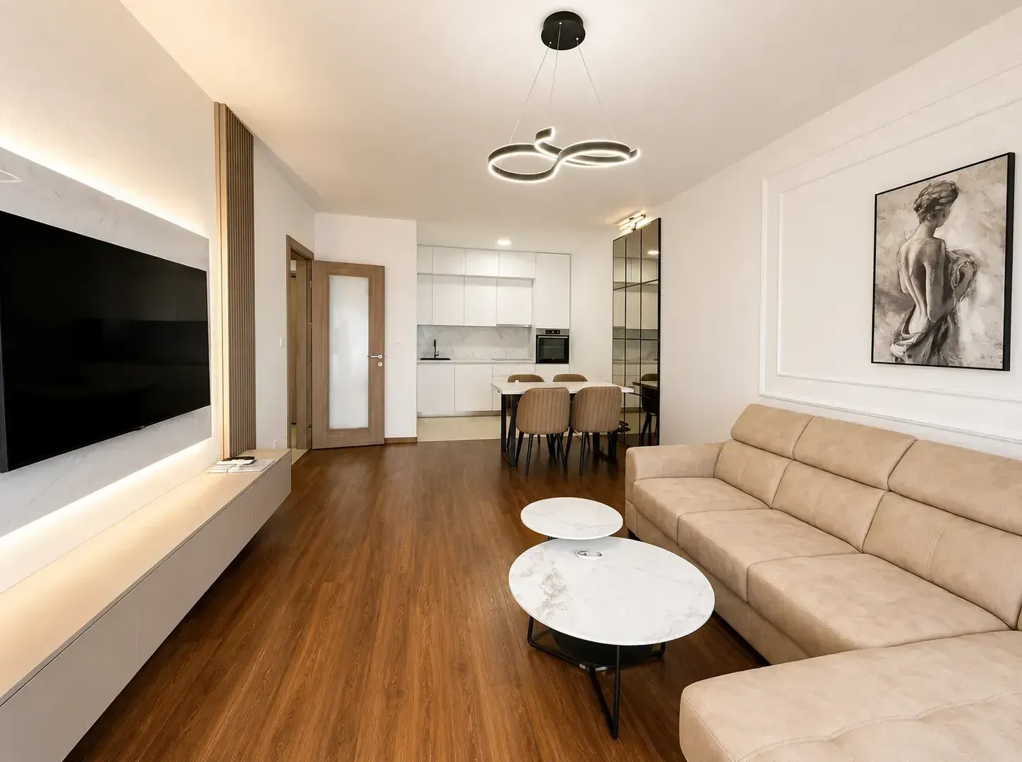 Rent, two bedroom apartment, 72m², Master Kvart, Podgorica