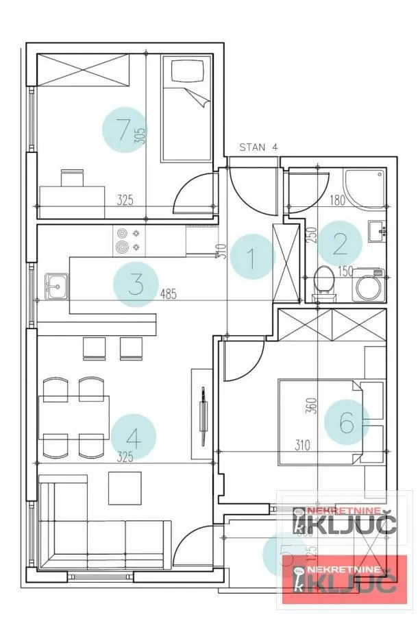 Prodaja, dvosoban stan, 54m², Petrovaradin, Novi Sad
