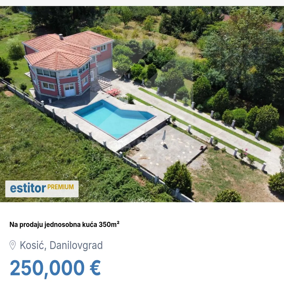 Sale, house, 350m², Kosić, Danilovgrad