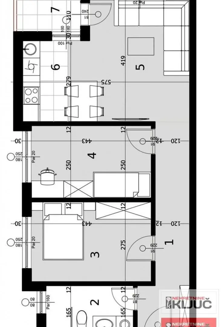 Prodaja, trosoban stan, 60m², Sremska Kamenica, Petrovaradin