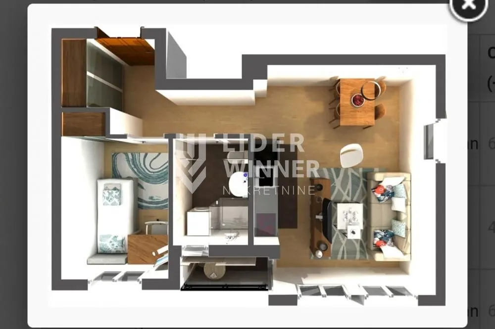 Rent, one bedroom apartment, 41m², Zemun Gornji Grad, Zemun Sve Podlokacije