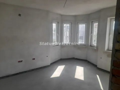 Unfurnished room under construction with large windows. - image 8