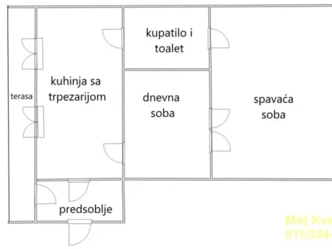 Prodaja, dvosoban stan, 56m², Vračar Hram, Vračar Sve Podlokacije - image 2