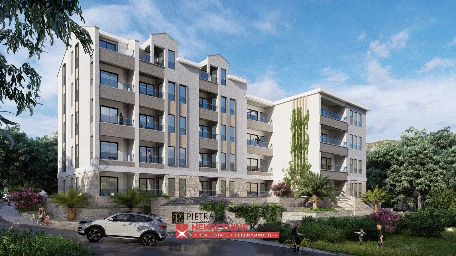 Prodaja, dvosoban stan, 77m², Podkošljun, Budva