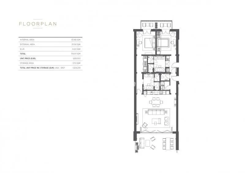 Prodaja, dvosoban stan, 174m², Porto Montenegro, Tivat