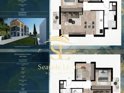 Prodaja, dvosoban stan, 60m², Kava, Tivat - image 4