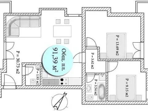 Prodaja, stan, 91m², Risan, Kotor - image 9