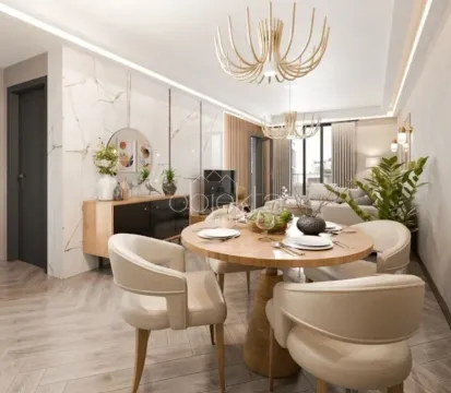 Dnevna soba sa trpezarijom i modernim namještajem. - image 9