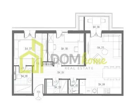 Prodaja, dvosoban stan, 66m², Tološi, Podgorica