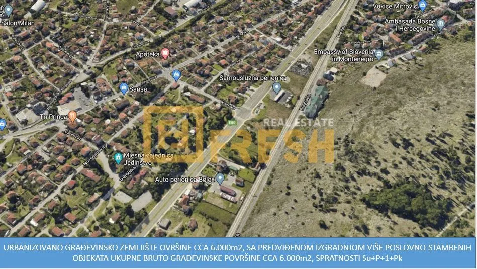 Prodaja, plac, 6000m², Gorica C, Podgorica