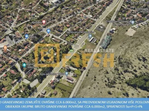 Land Lot for Sale, 6000m2, Gorica C, Podgorica Land Lot for Sale, 6000m2, Gorica C, Podgorica