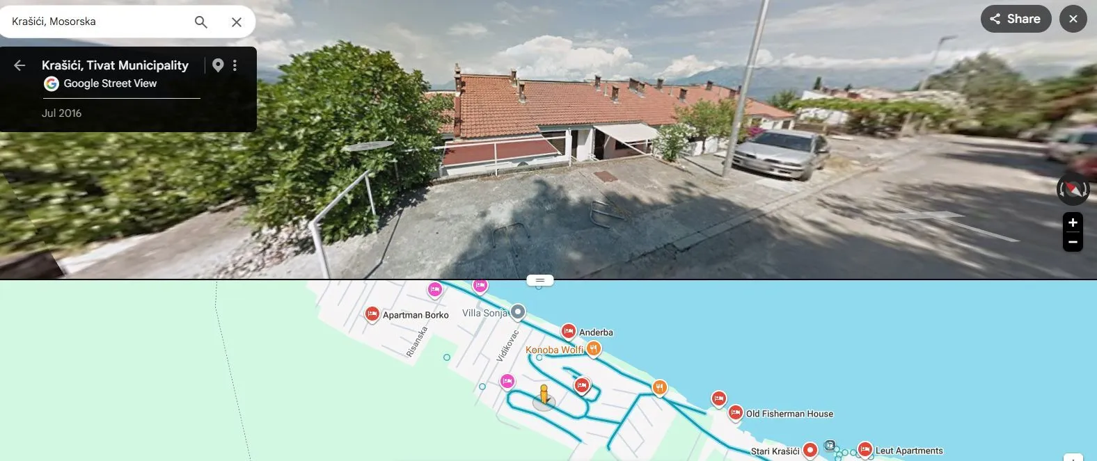 Rent, two bedroom apartment, 52m², Krašići, Tivat