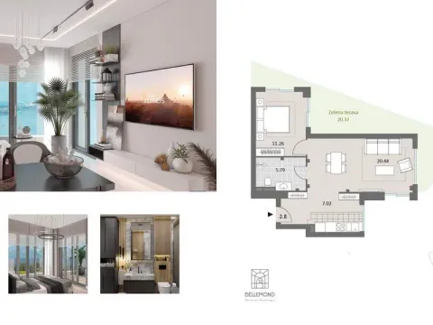 Prodaja, jednosoban stan, 69m², Bečići, Budva - image 10