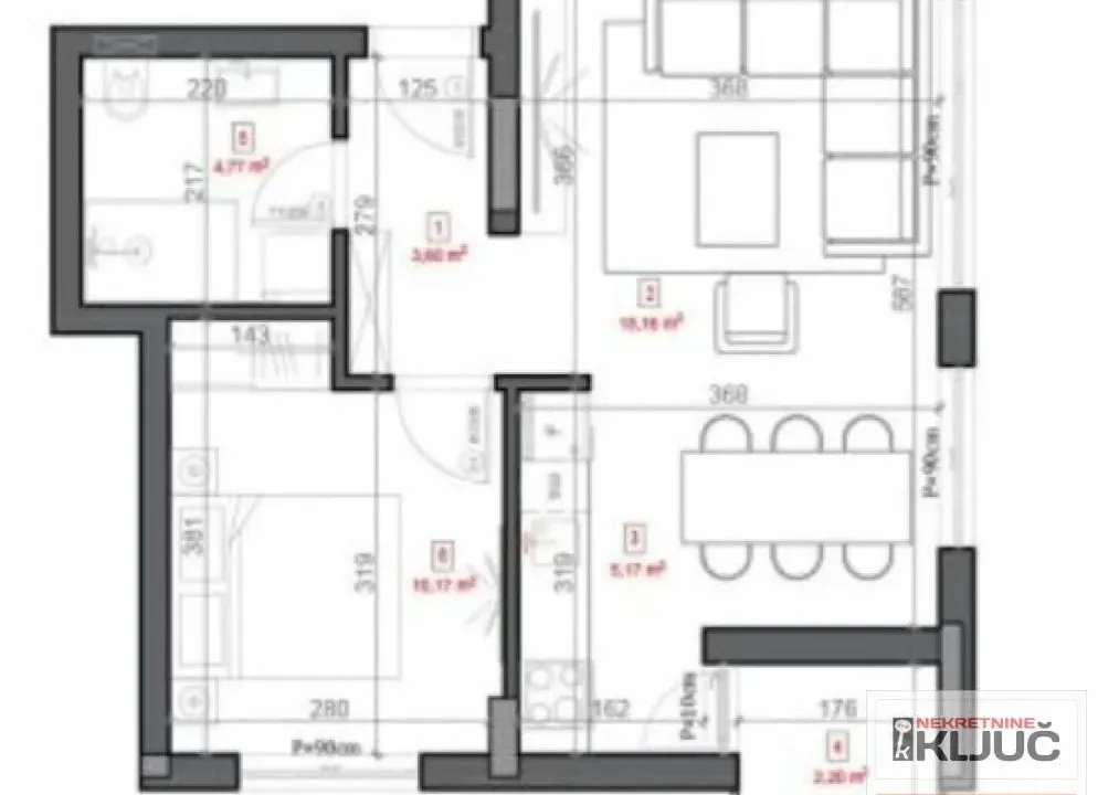 Sale, two bedroom apartment, 43m², Sremska Kamenica, Petrovaradin