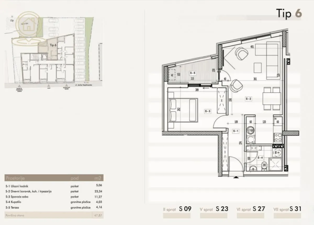 Prodaja, dvosoban stan, 62m², Medijana, Niš