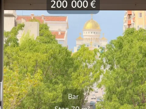 Sale, two bedroom apartment, 70m², Bar, Crna Gora