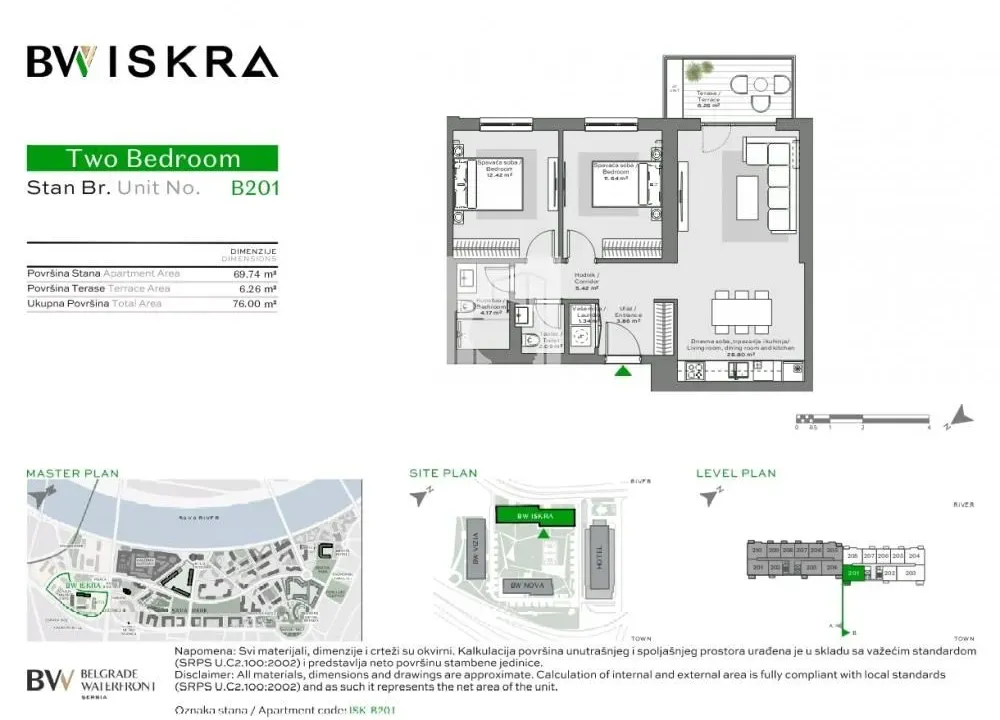 Prodaja, trosoban stan, 77m², Savski Venac, Beograd