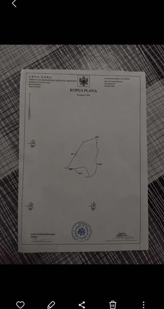 Prodaja, plac, 11371m², Gluhi do, Bar