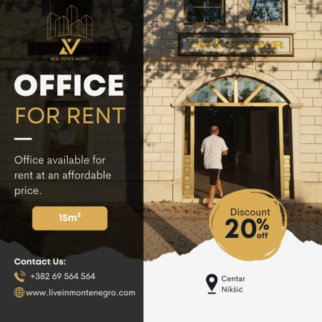 Rent, office space, 15m², Centar, Nikšić