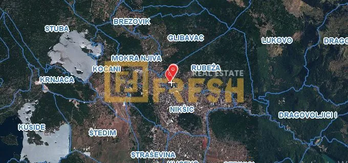 Pregledna mapa lokacije sa ucrtanim granicama i oznakama.