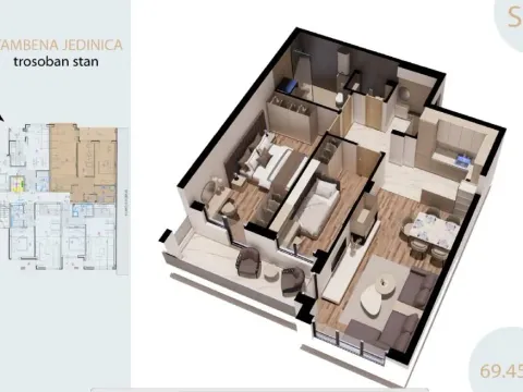 Prodaja, dvosoban stan, 70m², Pantelej, Niš - image 6