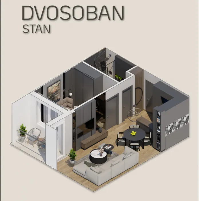 Prodaja, dvosoban stan, 40m², Sajam, Novi Sad Sve Podlokacije